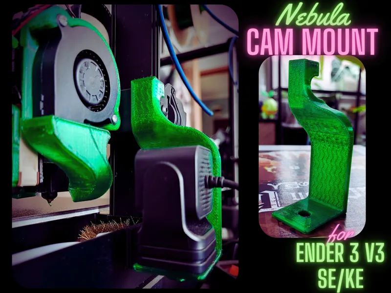 Nebula camera mount for Ender 3 v3 SE or KE