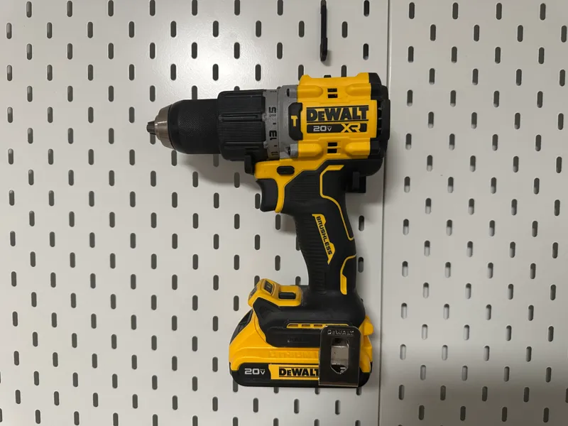 IKEA pegboard drill holder - 宜家洞洞板电钻座