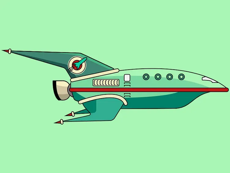 Planet Express Ship Flexi model