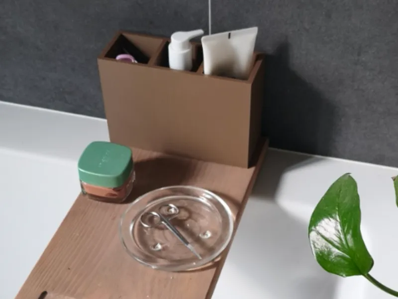Bath Product Holder Esthetical - Cocoa Brown