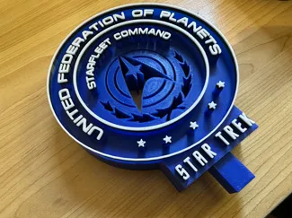 Star Trek Headphone Stand Blue/White/Black Remix