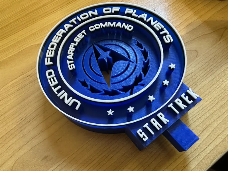 Star Trek Headphone Stand Blue/White/Black Remix