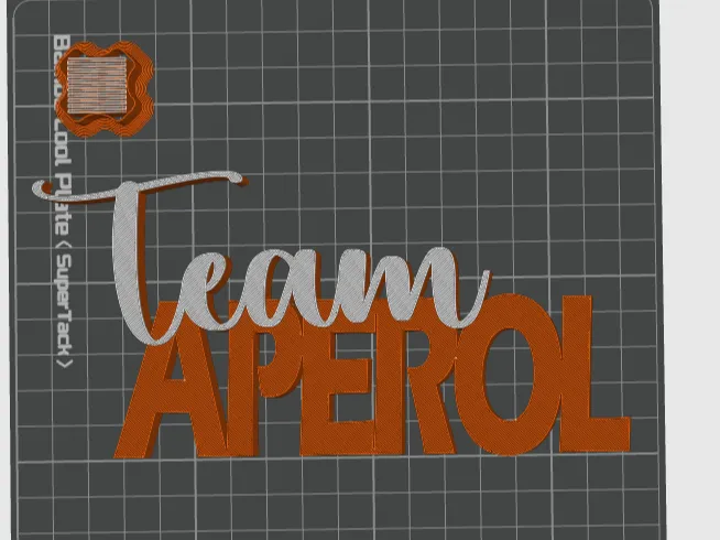 Team Aperol – 3D-Druckdatei für sommerliche Deko