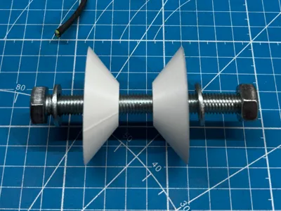 Scuba reel / spool winder assembly for drill
