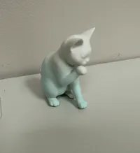Figurine chat noir design moderne — photo 2