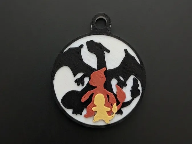 Charizard evolution keychain
