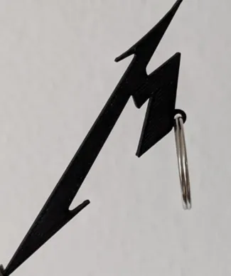 Metallica logo keychain
