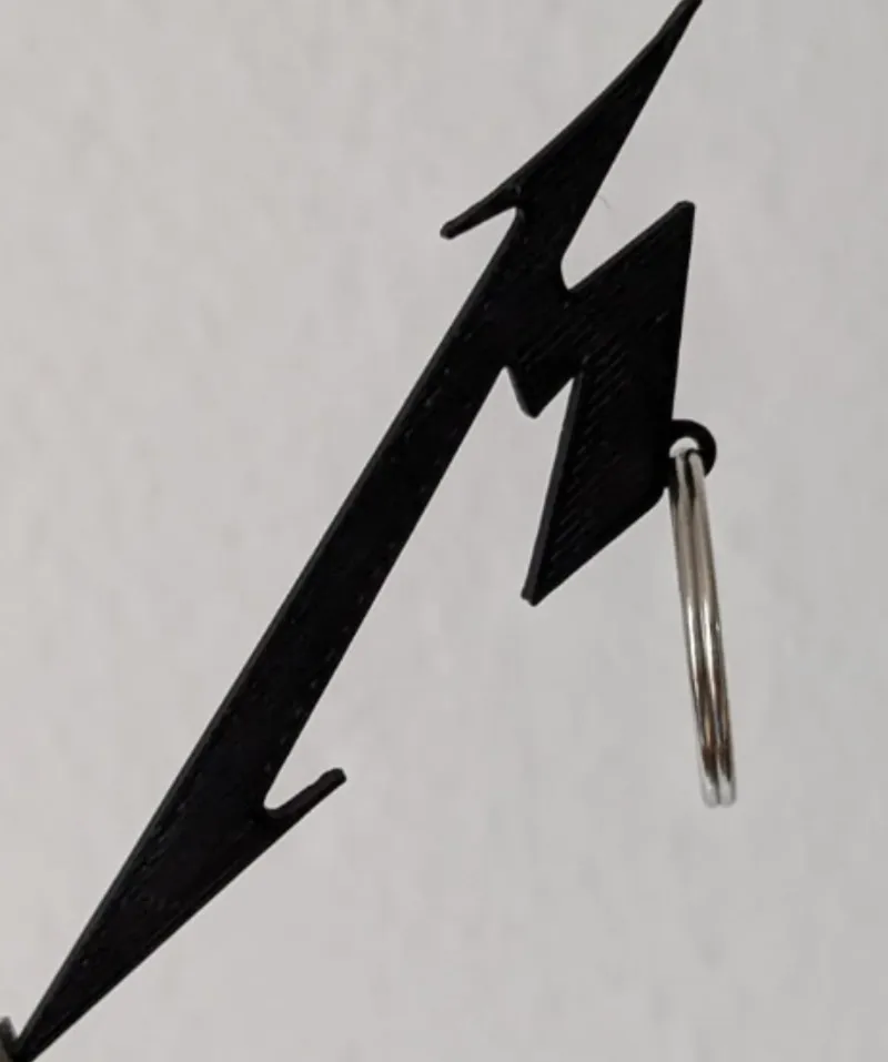 Metallica logo keychain
