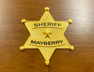 Andy Griffith Show Mayberry Sheriff Badge
