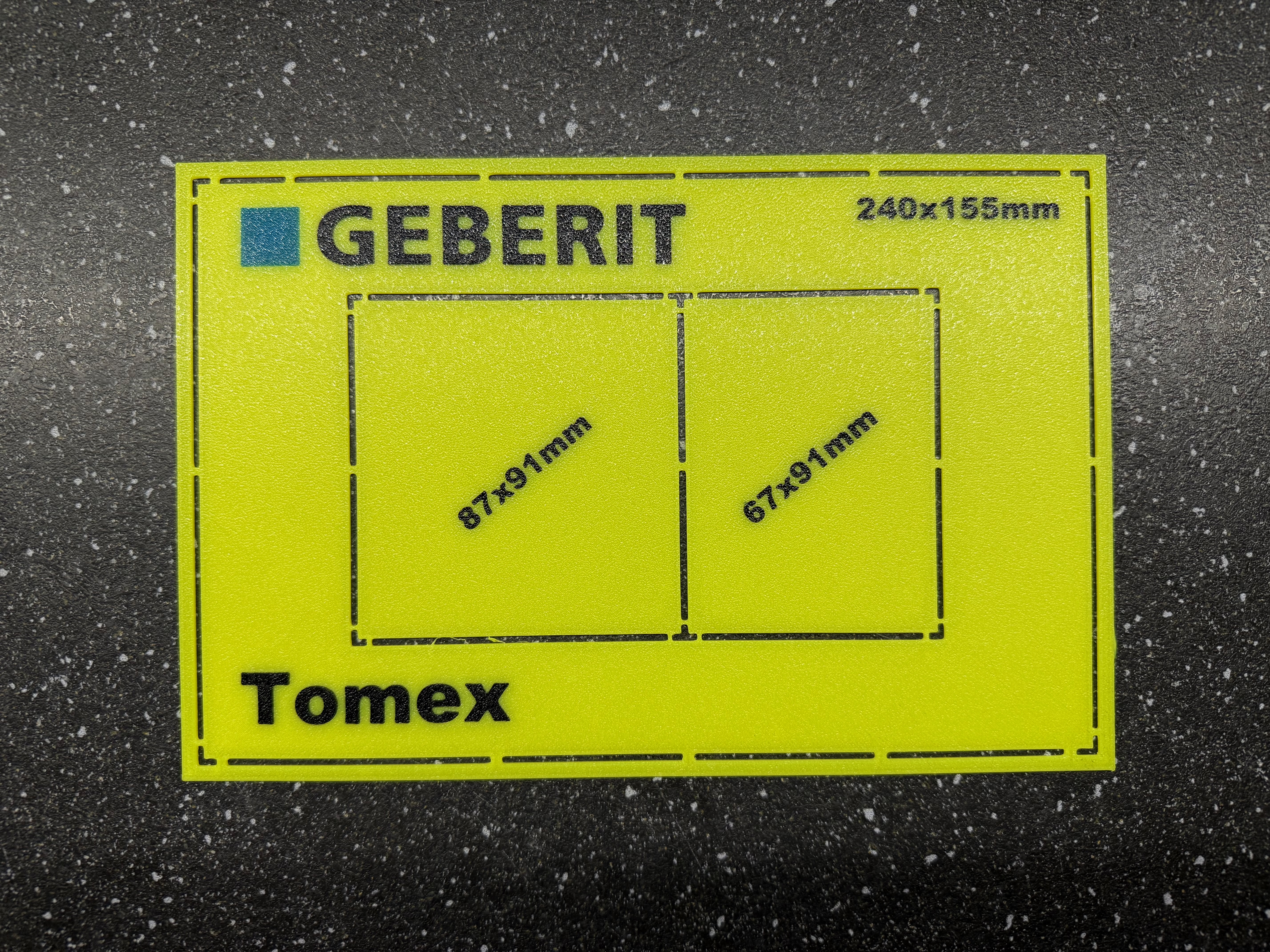 Miniatura 2 do modelo 3D Geberit Tile Marking Template
