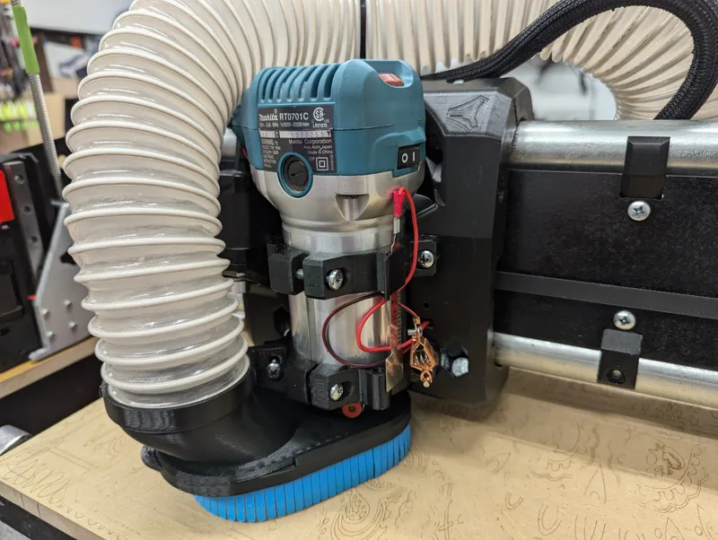 Makita 701 Tool Mount and Dust Shoe, LowRider 4CNC