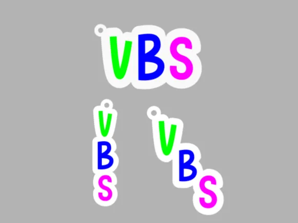 VBS Themed Keychain 3 designs