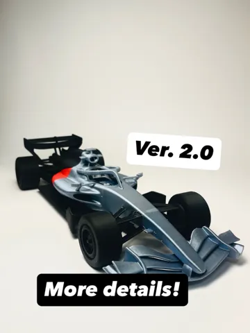 Letrero o emblema decorativo: F1 2026 Audi R26 1:18 ver 2.0 EASIER TO PRINT ! — vista de referencia 2