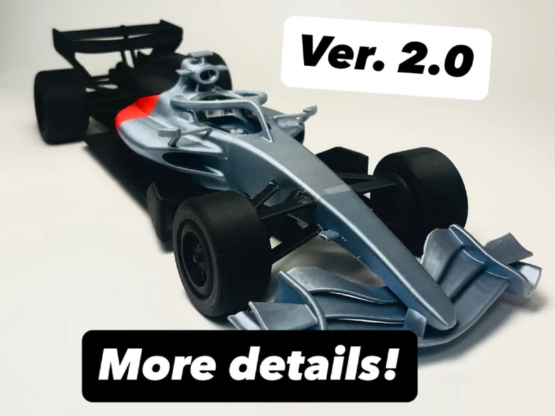 Letrero o emblema decorativo: F1 2026 Audi R26 1:18 ver 2.0 EASIER TO PRINT !. Referencia del modelo original.