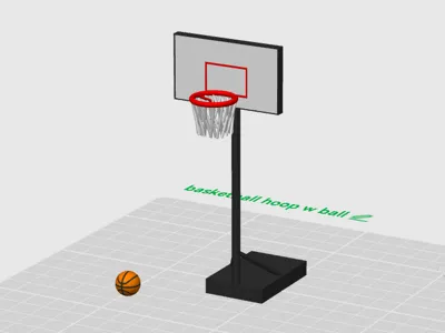 mini basketball hoop w basket ball