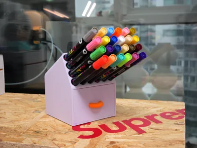 24 Color Maker Pen Station - 아트 팬 꽂이 (Pen Holder)