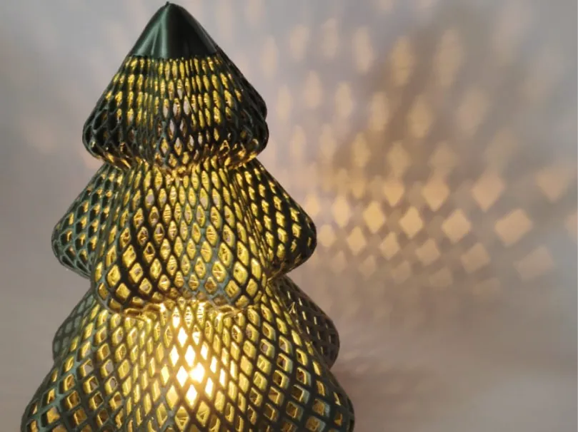 Sapin de Noël avec bougie