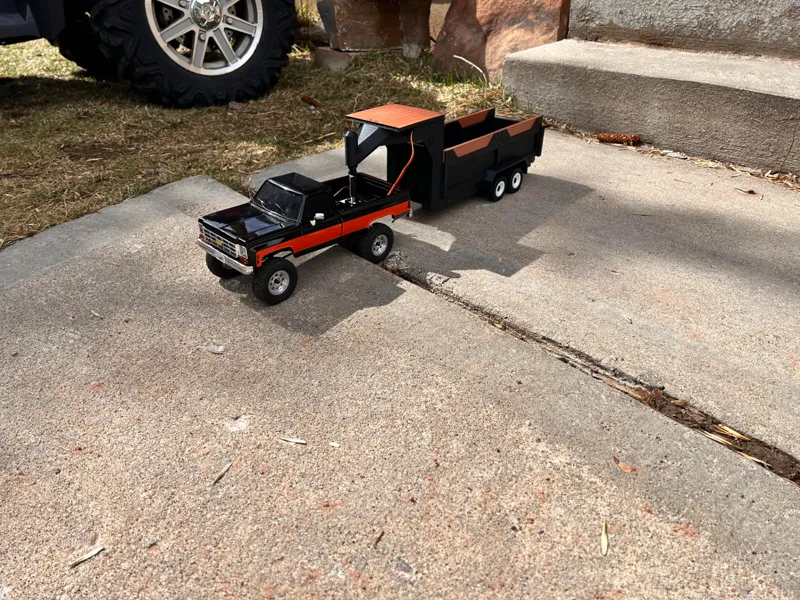 muddy mini dump trailer