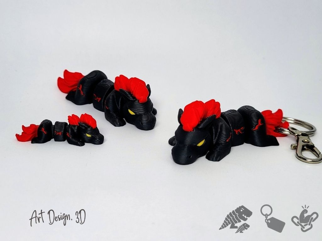 Articulated Angry Fire Horse - Strong Joints