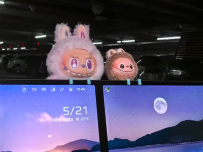 Action figure, doll, plush toy car screen mount, computer monitor figure holder, car companion
