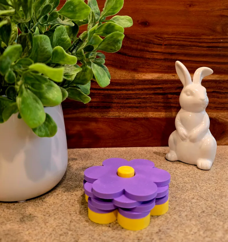 Spring Flower Coaster Set