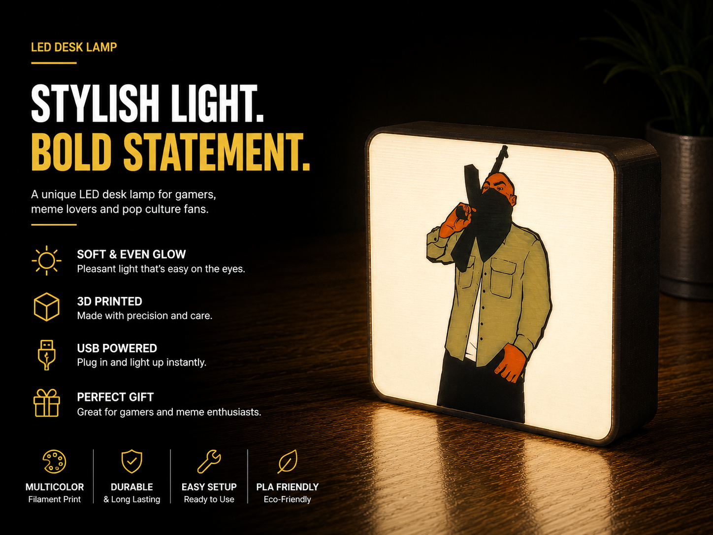 GTA Gangster LED Lamp