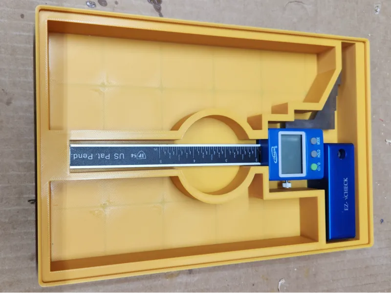 Gridfinity EZ-Check Height Gauge Bin with storage