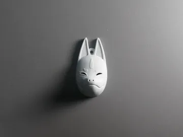 Llavero: Kitsune – Japanese Fox Mask Keychain & Ornament — vista de referencia 4