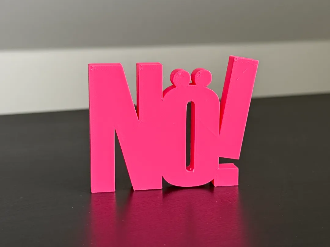Lettrage déco « Nö ! »