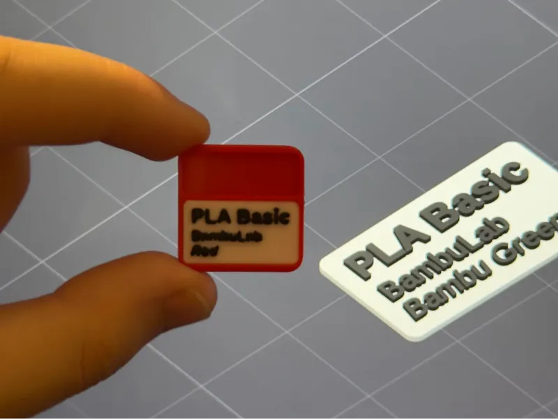 Filament Swatch Label