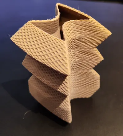 Wicker Hourglass Vase/Pot