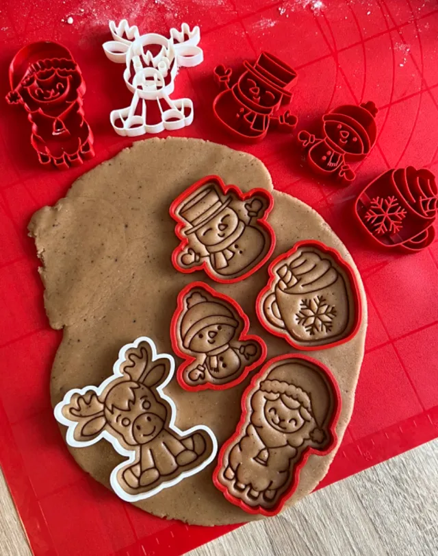 Winter cookie cutters