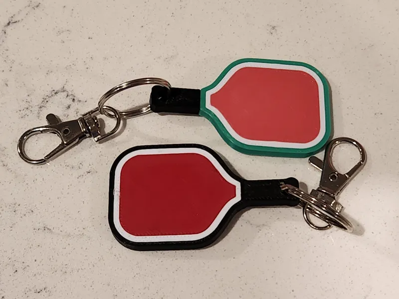 Pickleball Paddle Keychain