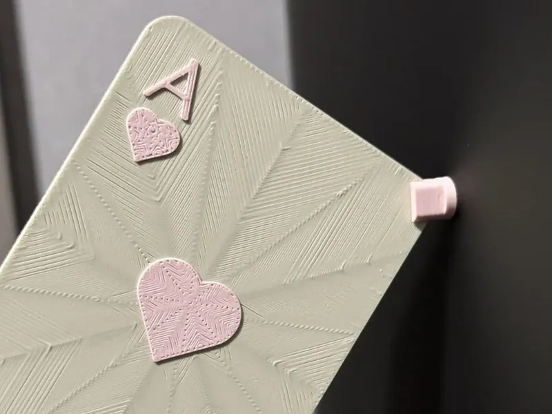 扑克飞牌-冰箱贴-红桃A(Poker Throwing Cards - fridge magnet)