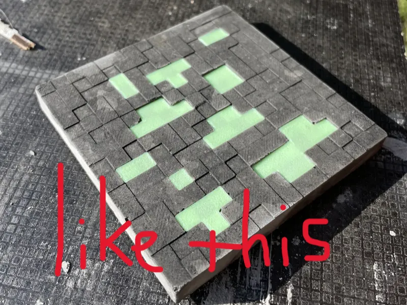 Minecraft Ore Concrete Mold