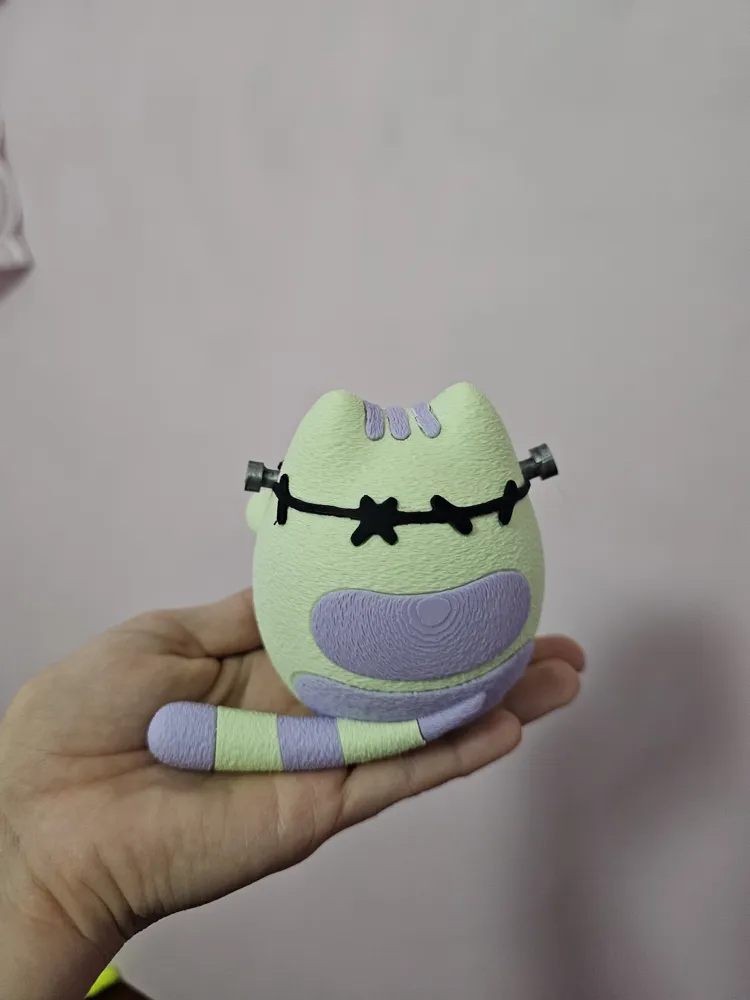 cute pusheen cat zombie figur - Free 3D Print Model - MakerWorld