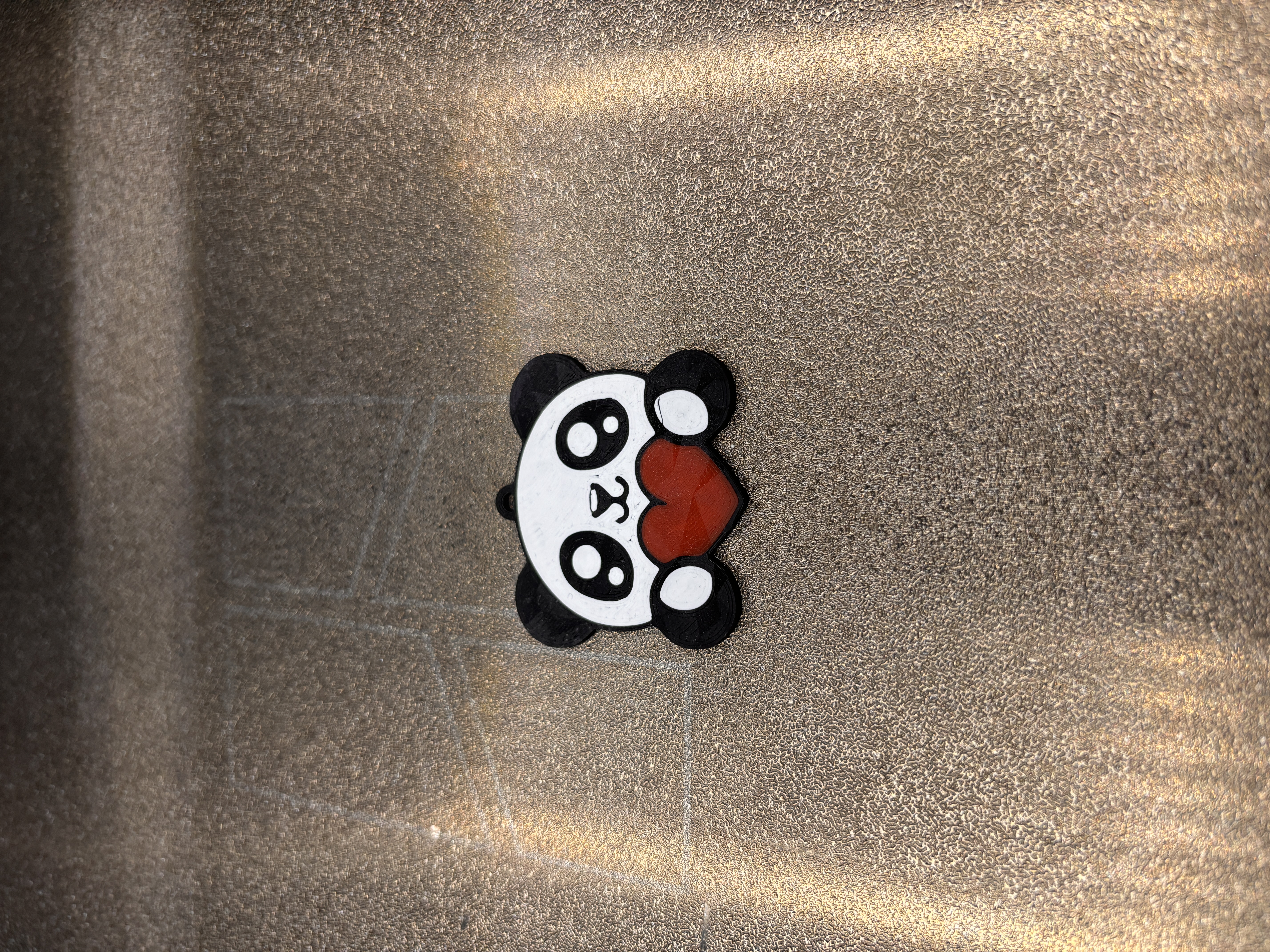 Miniatura 2 do modelo 3D Panda Heart - Keychain
