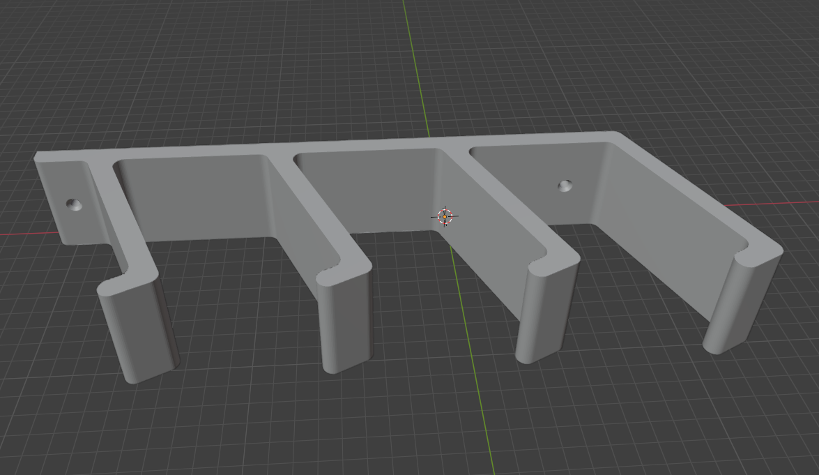 Miniatura 2 do modelo 3D Wall mount controller holder