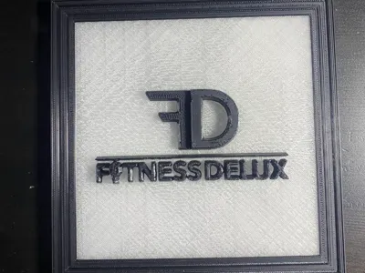 Fitness Delux – Wall Plaque with Frame & Hanging