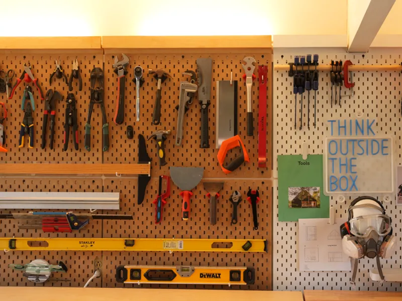 Tool organizer built for IKEA SKADIS pegboards