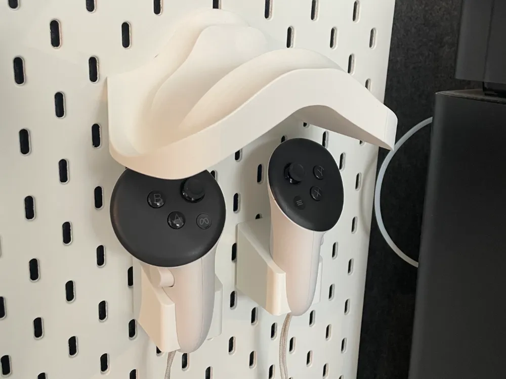 Soporte: Meta Quest 3 Wall Holder for IKEA SKÅDIS Skadis. Referencia del modelo original.