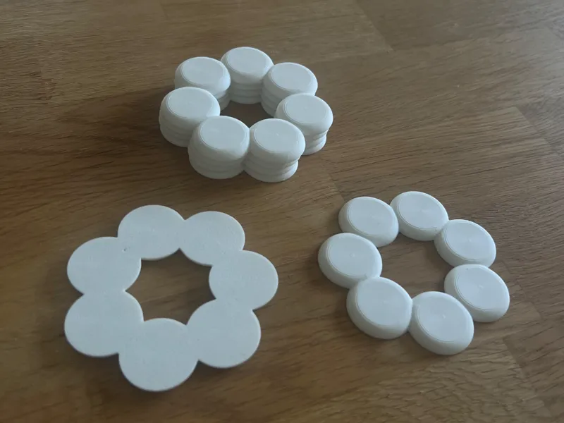 Drinks Coaster in Flower Shape