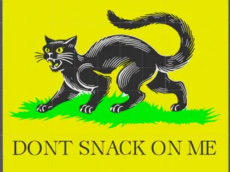Don't snack on me Black Cat morale style patch