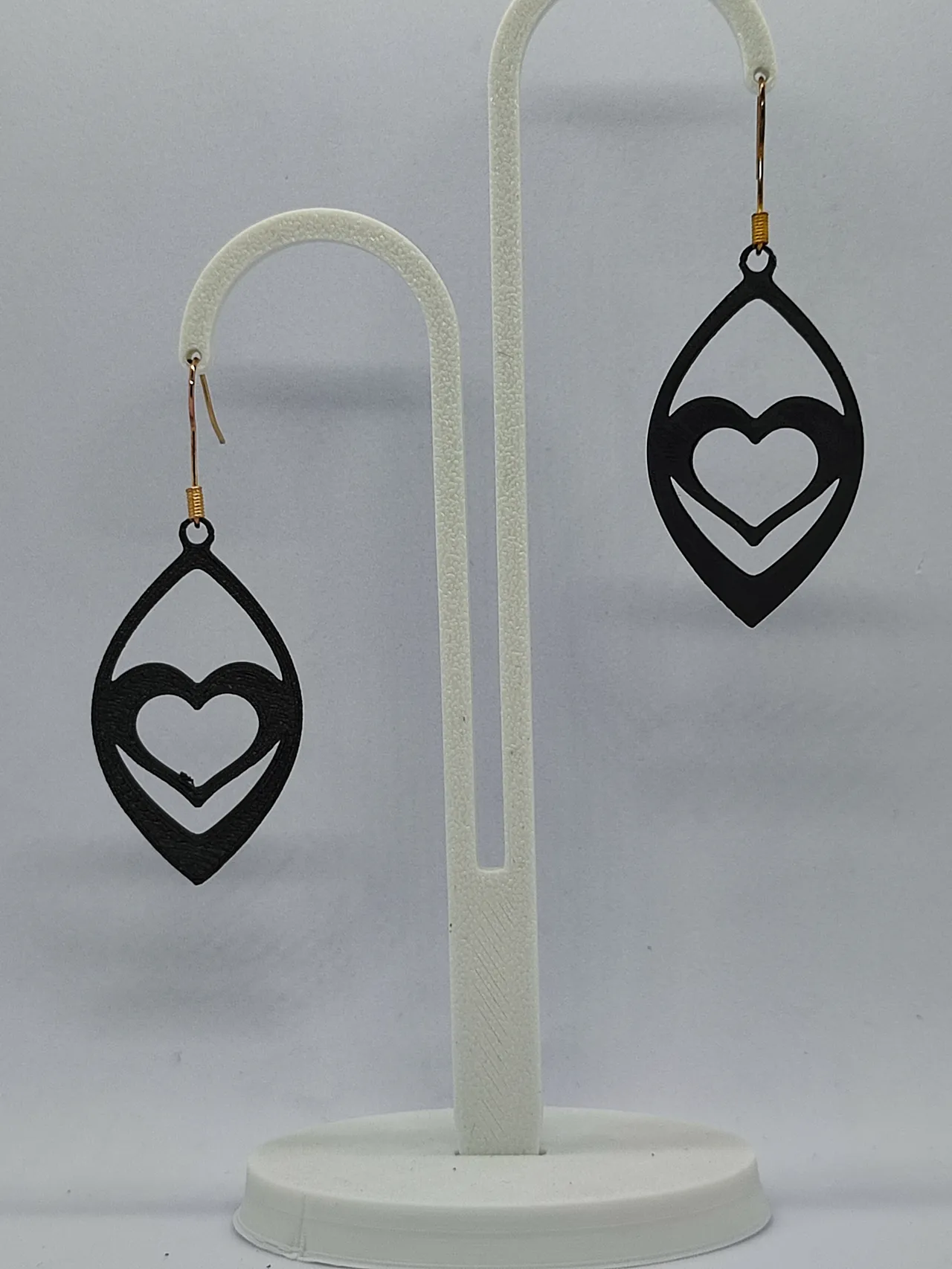 Aretes Corazón de Sombra view 3