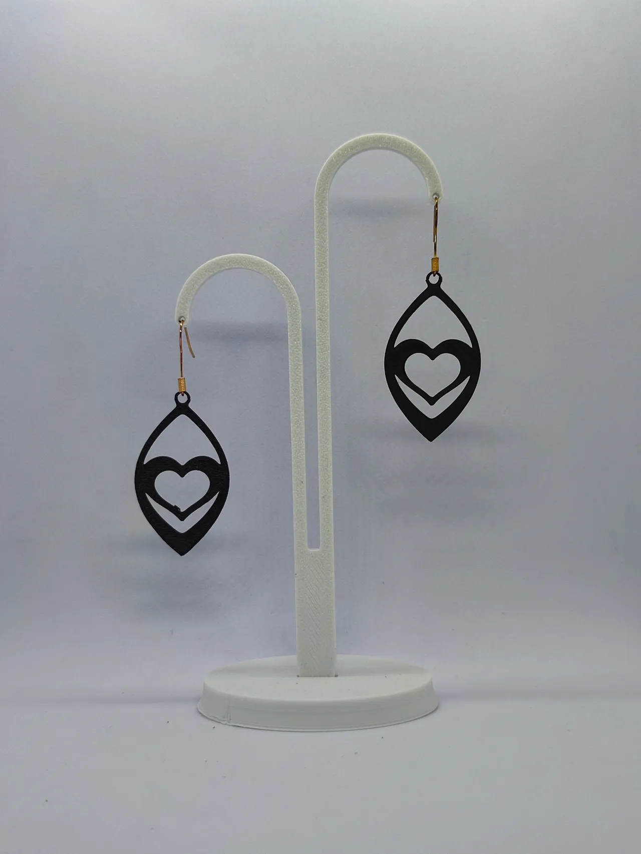 Aretes Corazón de Sombra view 2