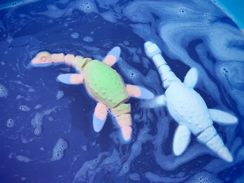 Cute Floating Flexi Plesiosaurus Articulated