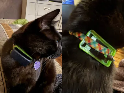 Tractive Cat Mini Clip collar mount