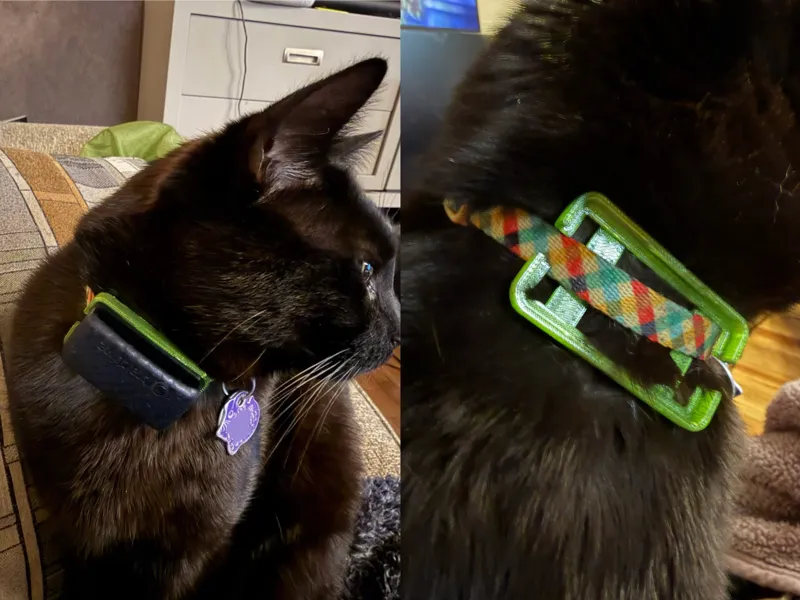 Tractive Cat Mini Clip collar mount