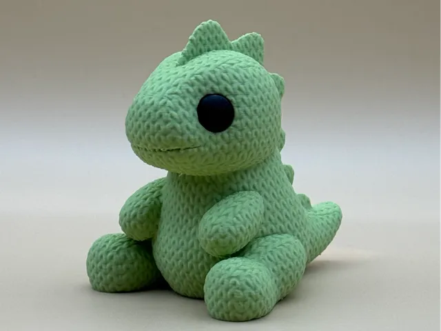 Knitted Baby Dino