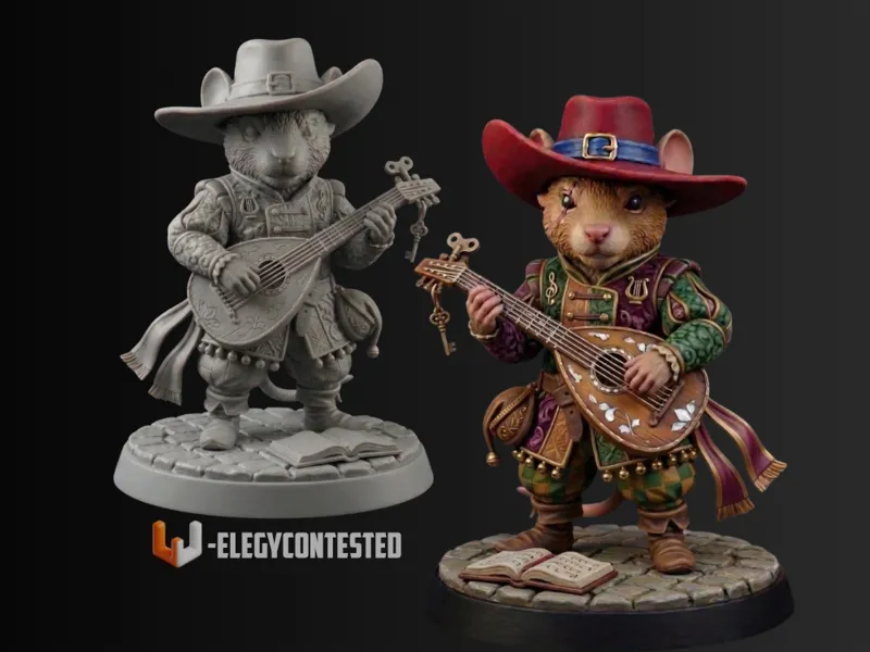 DnD Ready - Bard Mice (38mm)